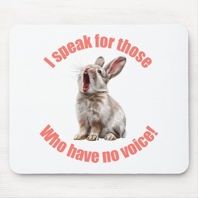 Mousepad Falo por aqueles que não têm caneca de coelho (Frente)