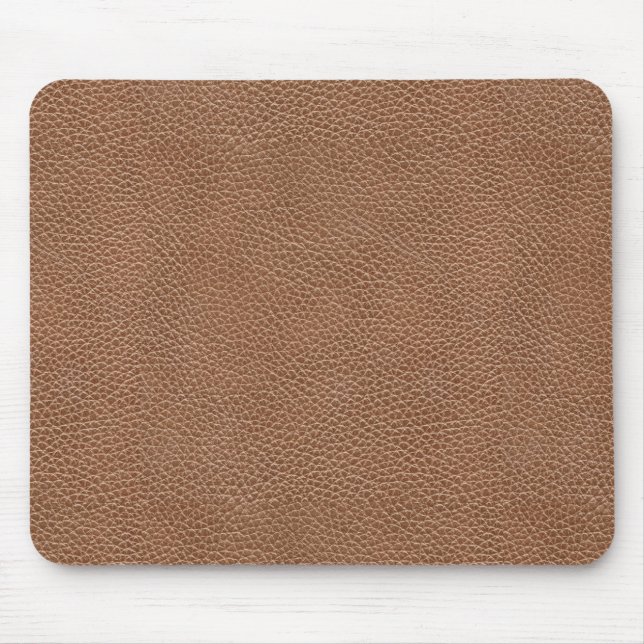 Mousepad Falso Brown natural de couro (Frente)