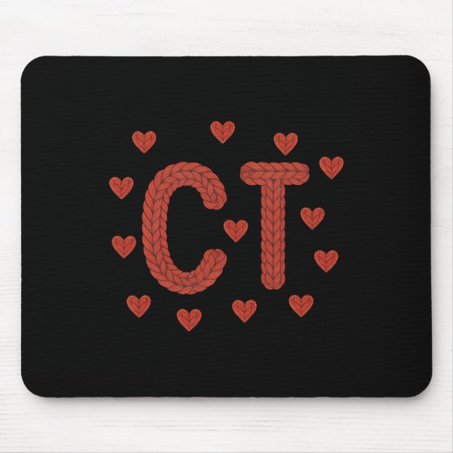 Mousepad Falso Crochê de Fio Técnico em TC de Tomografia Co (Frente)