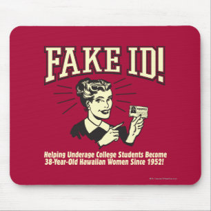 Mousepad Falso ID: Underage College Havaiano