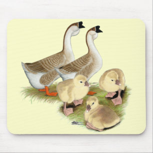 Mousepad Família africana amarela do ganso