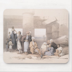 Mousepad Família Beduína no templo de Amun, Thebes, Egito