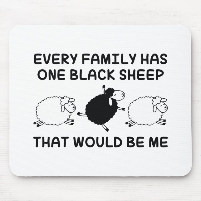 Mousepad Família Black Sheep (Frente)