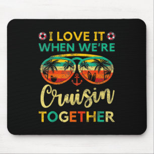 Mousepad Família de Navio de Cruzeiro Amigos Correspondente