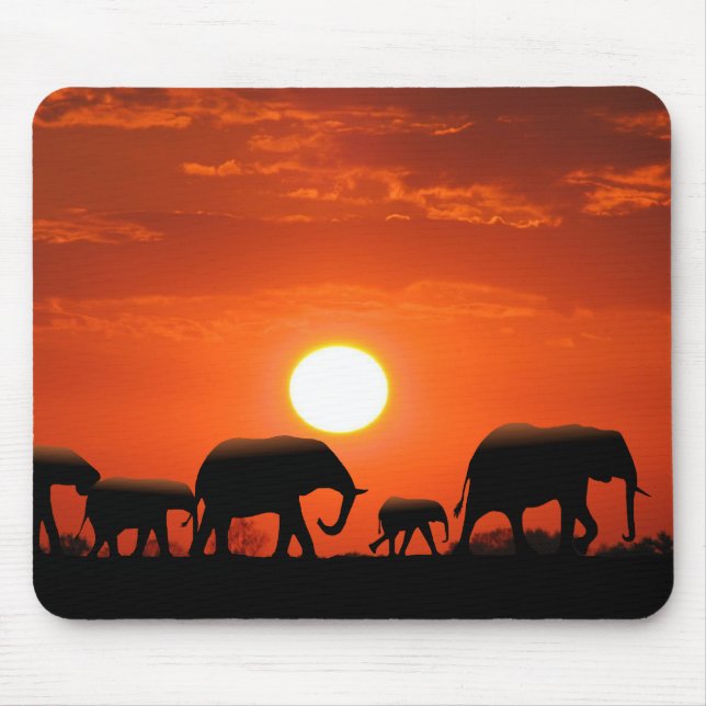 Mousepad Família do elefante (Frente)