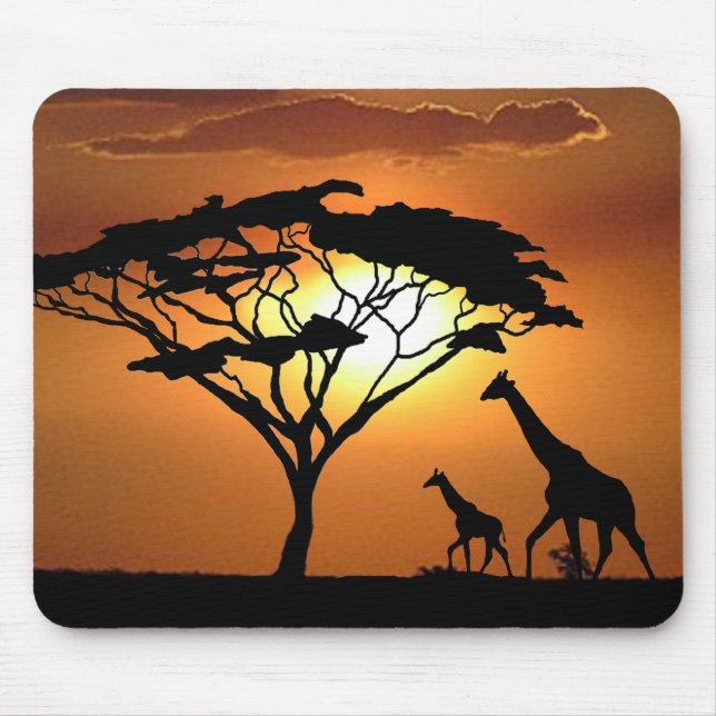 Mousepad família do girafa (Frente)