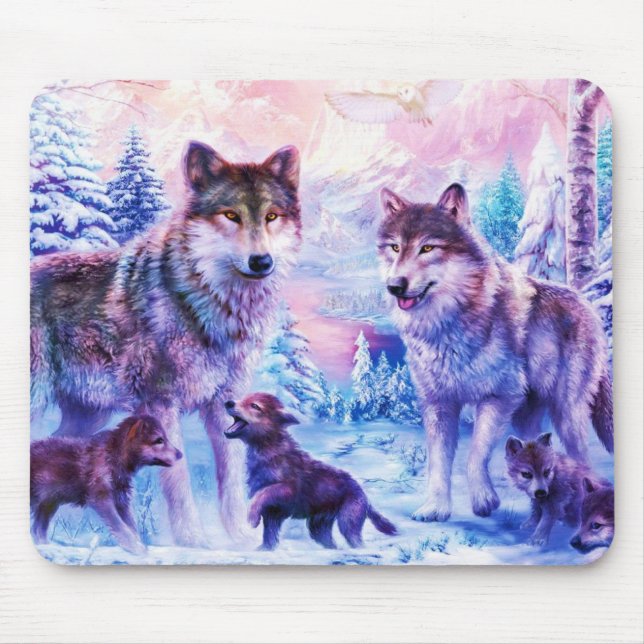 Mousepad Família do lobo (Frente)