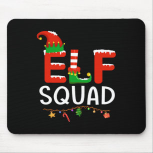 Mousepad Família Elf de Natal Igualando Pijamas Xmas