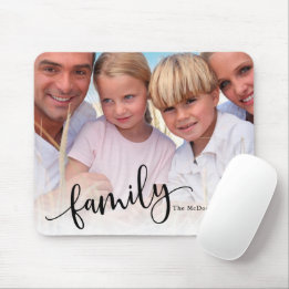 Mousepad Família, Foto Personalizada de Cheio Personalizada
