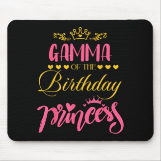 Mousepad Família Gamma Da Menina Princesa De Aniversário Na
