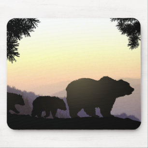 Mousepad Família Grizzly Bear
