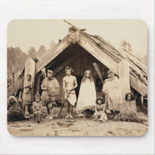Mousepad Família maori, Nova Zelândia, c.1880s (impressão