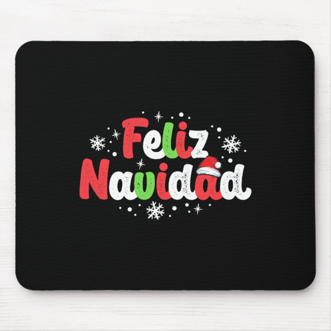 Mousepad Família Navidad Matching Natal Espanhol (Frente)