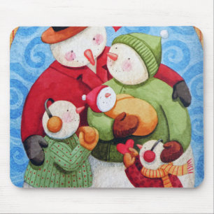 Mousepad Família Snowman
