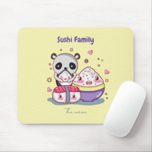 Mousepad Família Sushi