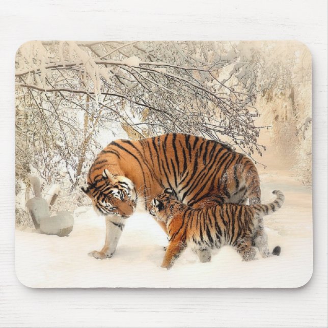 Mousepad Família Tigres (Frente)
