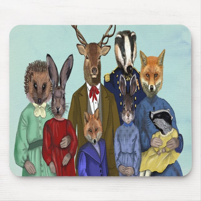 Mousepad Família Woodland (Frente)