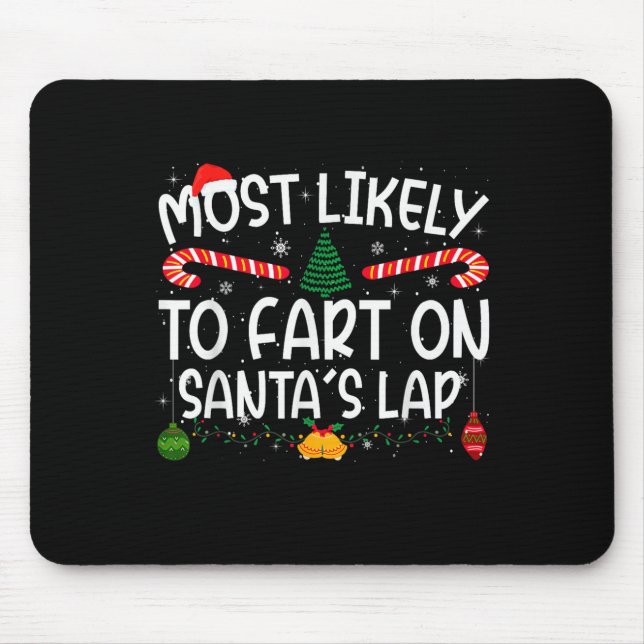 Mousepad Famílias De Xmas Mais Susceptíveis De Se Debruçar  (Frente)