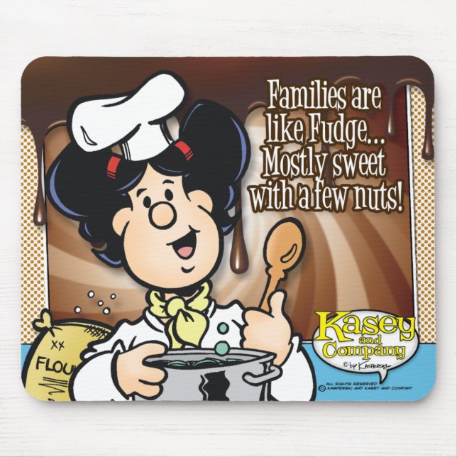 Mousepad Famílias São Como Fudge (Frente)