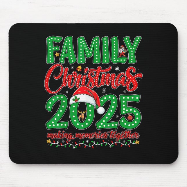 Mousepad Family Christmas 2025 Squad Santa Elf Xmas Matchin (Frente)