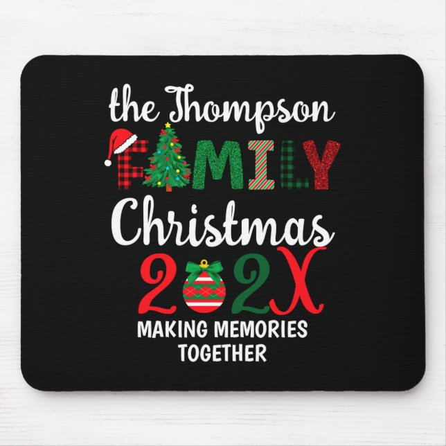 Mousepad Family Christmas Making Memories Together  (Frente)