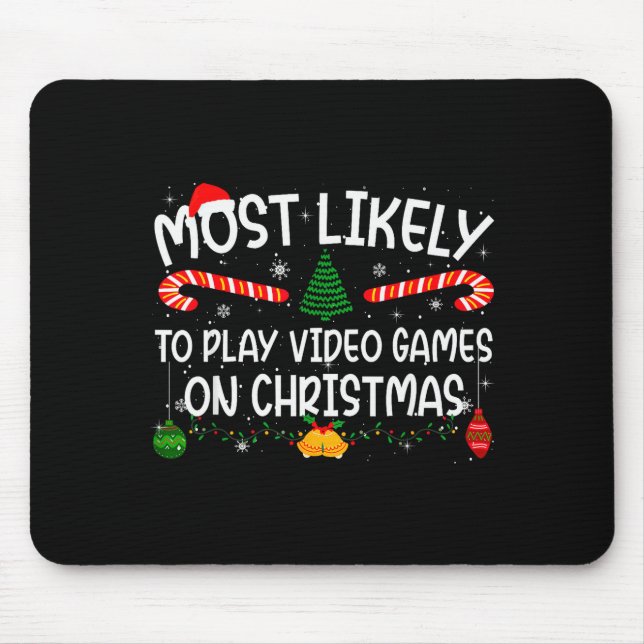 Mousepad Family Matching Most Likely To Play Video Games On (Frente)