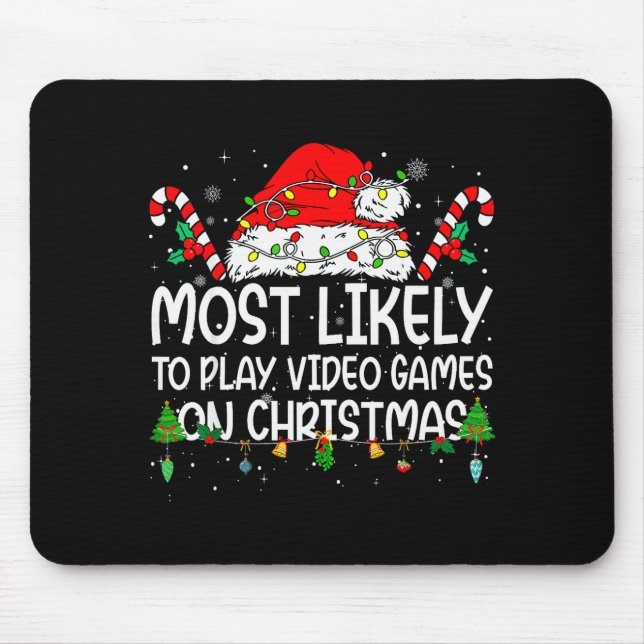 Mousepad Family Matching Most Likely To Play Video Games On (Frente)
