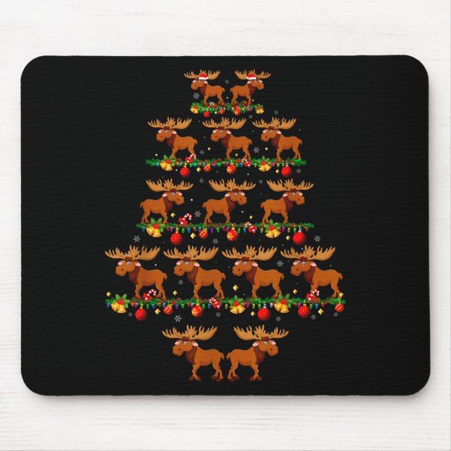 Mousepad Family Pajama Sets Christmas Matching Moose Xmas T (Frente)