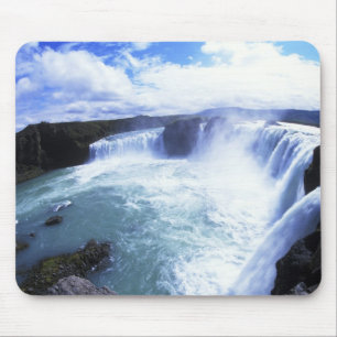 Mousepad Famosa queda d'água Jodafoss no centro-norte da Is