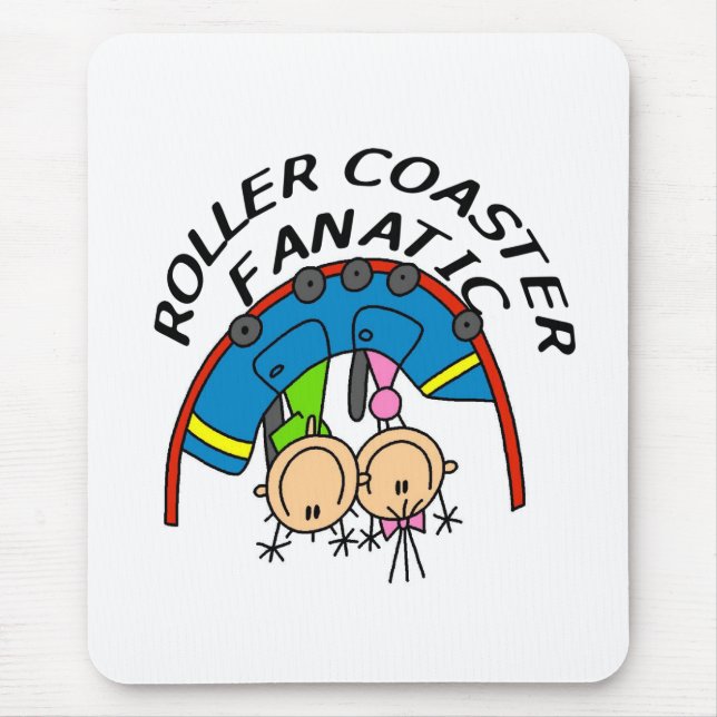 Mousepad Fanático de Montanha-Russa (Frente)