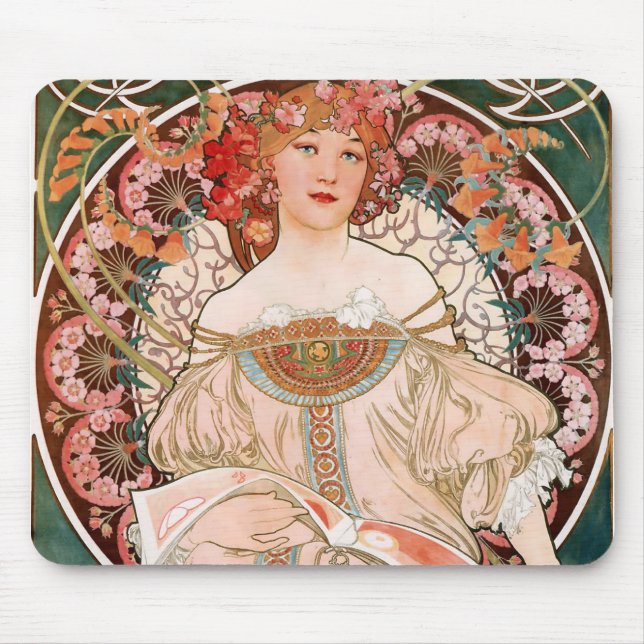 Mousepad Fantasia Alphonse Mucha (Frente)