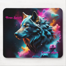 Fantasia Cósmica Fantasia Wolf Personalizada Arte 