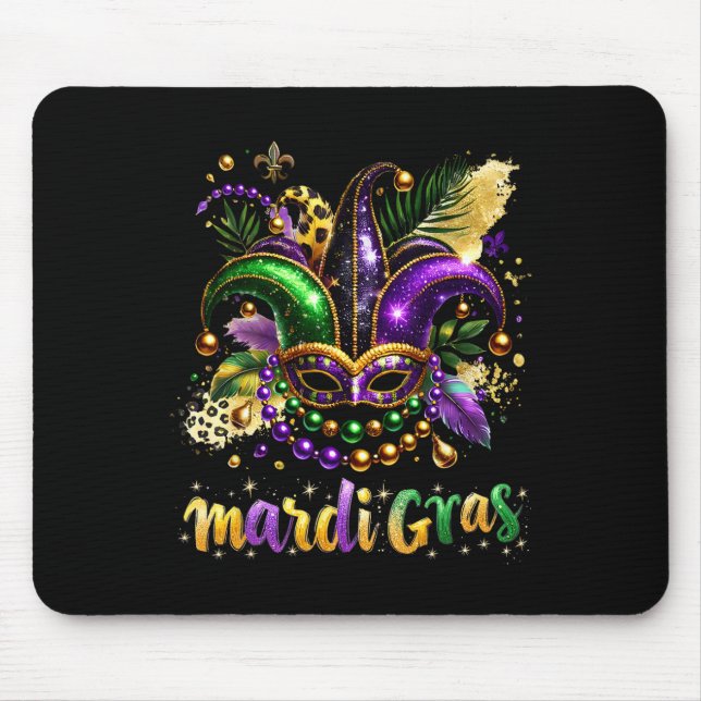 Mousepad Fantasia de Bobo do Carnaval 2025 para Crianças Me (Frente)
