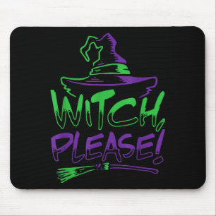 Mousepad Fantasia de Bruxa de Halloween Engraçada _ Homens