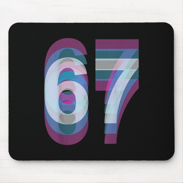 Mousepad Fantasia de Casal 67 Seis Sete Meme Engraçado  (Frente)