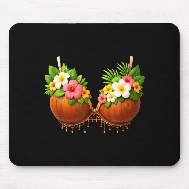 Mousepad Fantasia de Coco de Halloween DIY Verão Engraçado (Frente)