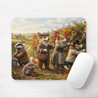 Mousepad Fantasia de Colheita de Outono do Critter da Flore