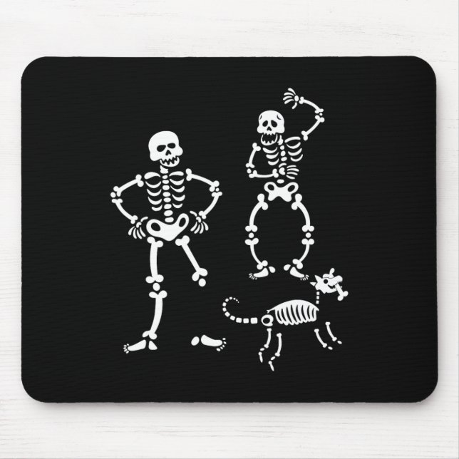 Mousepad Fantasia de Halloween de Caveira Esqueleto Corrend (Frente)