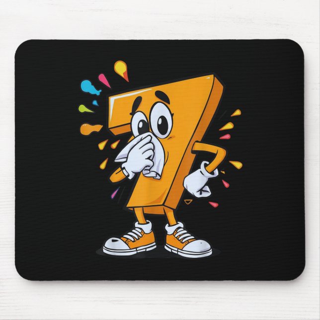Mousepad Fantasia de Halloween do Meme Sick Seven 67 Para F (Frente)