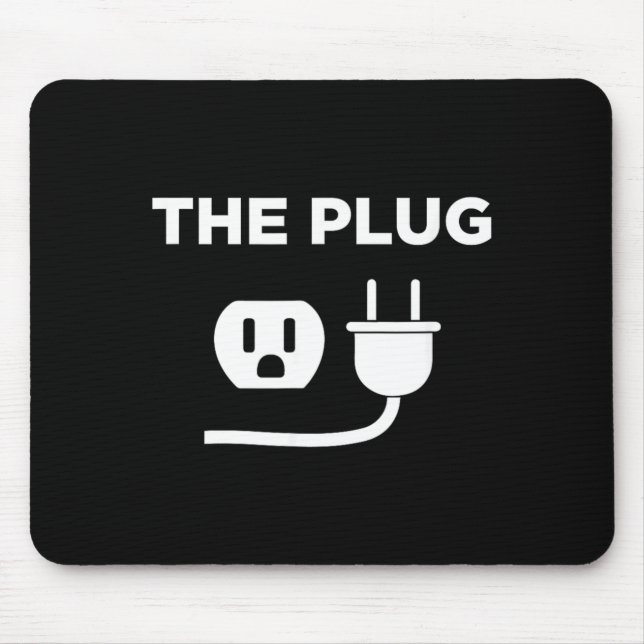 Mousepad Fantasia de meme engraçado de Halloween The Plug (Frente)