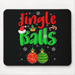 Mousepad Fantasia de Natal Engraçada Jingle para Homens Adu