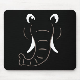 Mousepad Fantasia de Rosto de Elefante Presente Fácil de Fa