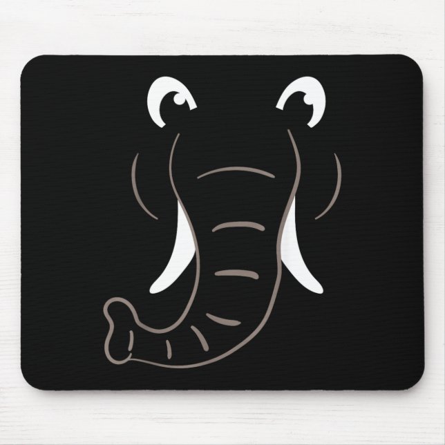Mousepad Fantasia de Rosto de Elefante Presente Fácil de Fa (Frente)