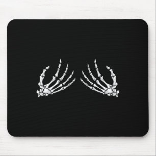 Mousepad Fantasia Divertida de Mão de Esqueleto para Homens