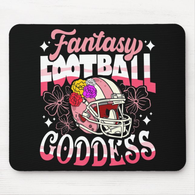 Mousepad Fantasia divertida Deusa de Futebol Flor Mulheres (Frente)