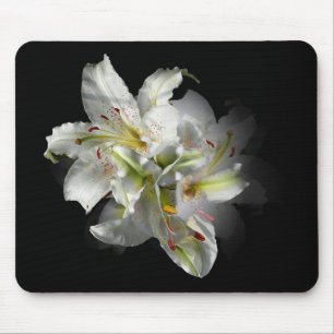 Mousepad Fantasia dos lírios brancos