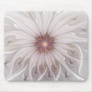 Mousepad Fantasia Floral, Flor de Pastel Moderna Abstrata