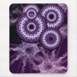 Mousepad Fantasia Fractal do Círculo Roxo