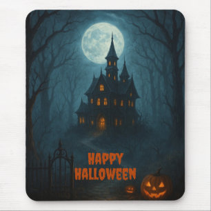 Mousepad Fantasia Gótica Castelo assombrado e Misty Moonl