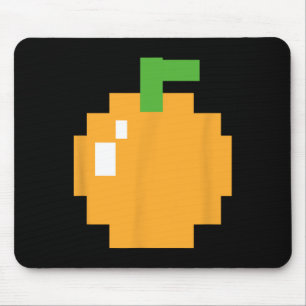 Mousepad Fantasia Laranja Pixelada de Videogame dos Anos 80